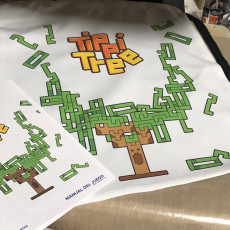 Picture of print of Tippi Tree // Original Tabletop Stacking Game