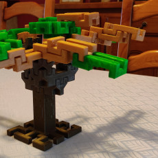 Picture of print of Tippi Tree // Original Tabletop Stacking Game