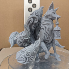Picture of print of Kitsune - 9 tailed fox Miniature