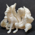 Kitsune - 9 tailed fox Miniature print image