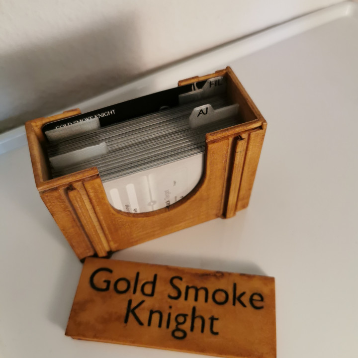 Kingdom Death: Gold Smoke Knight Card Box