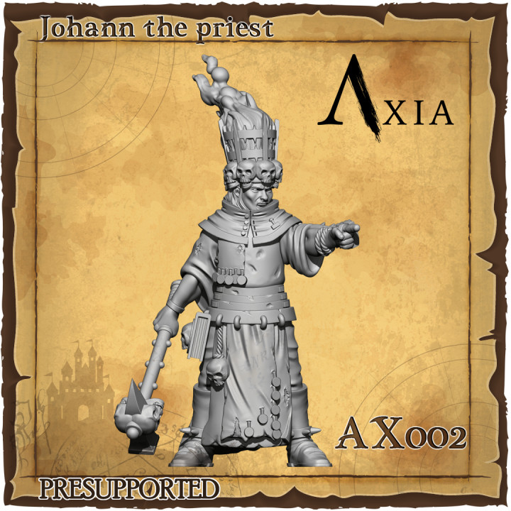 $5.50Heresylab - AX002 Johann the priest warrior PRESUPPORTED