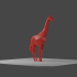 low poly giraffe image