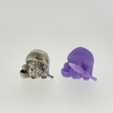 Picture of print of Spooky Shroomie Miniature - pre-supported