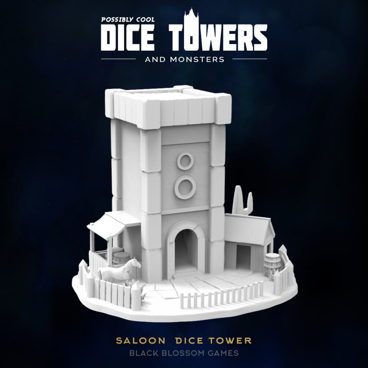 B08 Saloon :: Possibly Cool Dice Tower's Cover