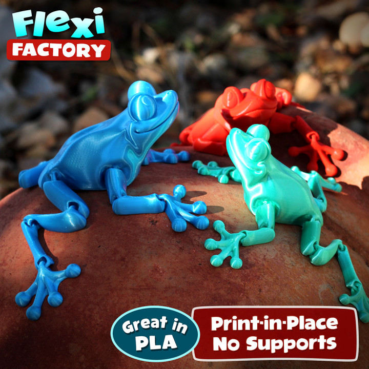 3D Printable Cute Flexi Print-in-Place by Flexi Factory