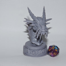 Picture of print of Adult Gold dragon bust