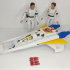 Corgi Buck Rogers Star Fighter spare parts missiles ; rockets ; wheels print image