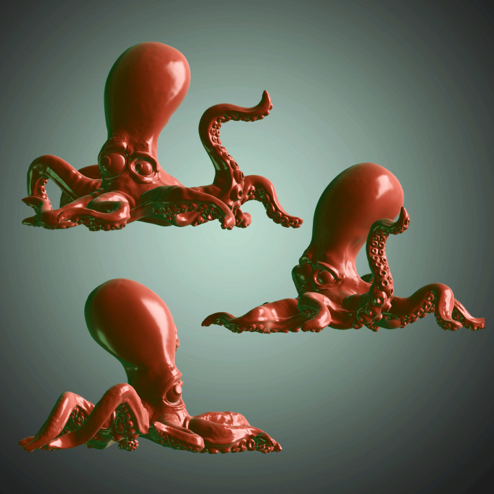 3D Printable Octopus Cartoon by Joao Paulo Musico
