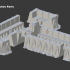 The War Zone. 3d Printing Designs Bundle. Gothic and Futuristic Fortress Bunker, Trenches and Ruins. Terrain and Scenery for Wargames image