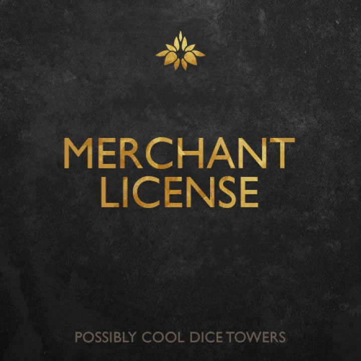 Possibly Cool Dice Towers :: Merchant License's Cover