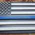 Thin blue line flag. image