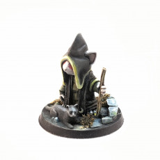 Picture of print of Mousle Cultist command (pre supports)