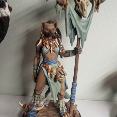 Picture of print of Meirsoa Gnoll Matriarch 32mm and 75mm pre-supported