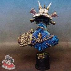 Picture of print of BUST AZUL’ANOK LOYAL-BEYOND-DEATH + PERSONAL STAND