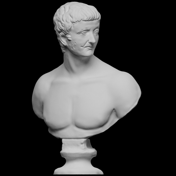 Bust of Tiberius, Roman emperor from AD 14 to 37