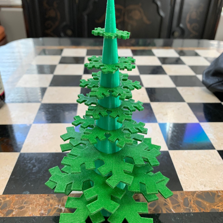 Snowflake Christmas Tree by 3dpimp