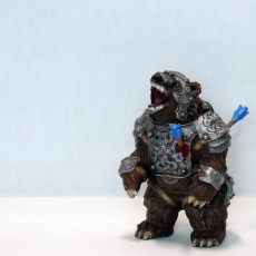 Picture of print of Battle Damaged Warbear - Professionaly pre-supported!