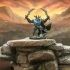 Nasmaraax the Destroyer - The Dragonguard Hero print image