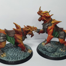 Picture of print of Dragonling Knights - 3 Modular Units with mounts