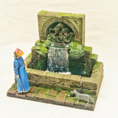 Picture of print of The Montagnola Fountain