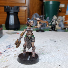 Picture of print of Anfi- Female amazon - 32mm - DnD
