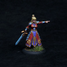 Picture of print of Fate - Female knight - 32mm - DnD