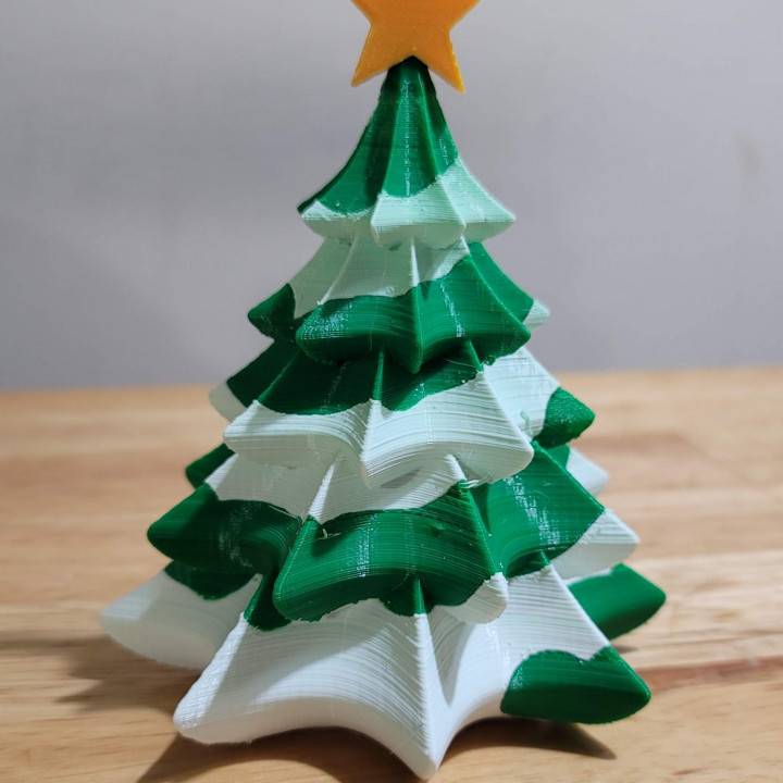 Spiral Christmas Tree for dual extruder printers