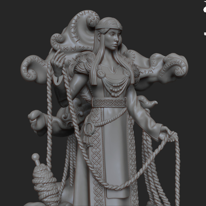 3D Printable Frigg by Under the odd willow