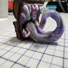 Picture of print of Mimic - Toothy Treasure Chest - Tabletop Miniature (Pre-Supported)