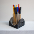 Honeycomb Pencil Holder + Sticky Notes Storage Box - set image