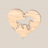 Earring: horse heart image