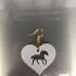 Earring: horse heart image