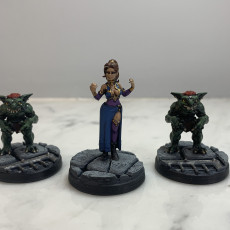 Picture of print of Female Elf Warlock -Professionally pre-supported!