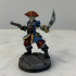 Skeleton Pirate Captain- Professionally pre-supported! print image