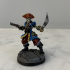 Skeleton Pirate Captain- Professionally pre-supported! print image