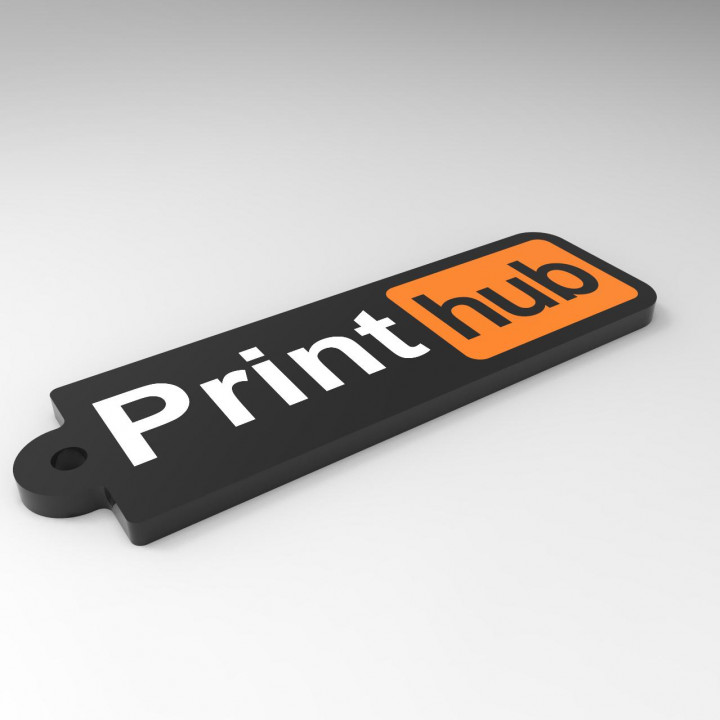 Print Hub Keychain [Print multiple color using 1 nozzle printer]