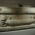 Sarcophagus decorated with garlands and lion heads image