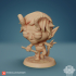 Chibi Devilkin Monk 24mm PRE-SUPPORTED image