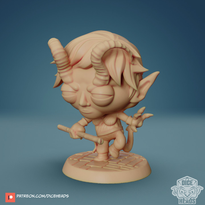Chibi Devilkin Monk 24mm PRE-SUPPORTED's Cover