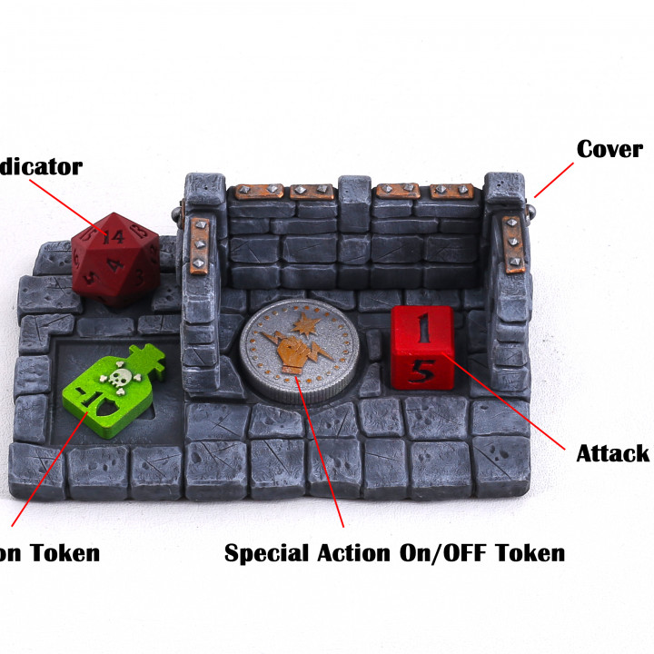 Pit Fighter Game Pieces - Battle Planner and Tokens's Cover