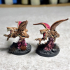 Abyssal Chickens - 3 Models -  Small Creatures - Pre Supported - D&D print image