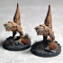 Abyssal Chickens - 3 Models -  Small Creatures - Pre Supported - D&D print image