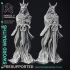 Sword Wraiths - 4 Models - Undead Sword Masters - PRE SUPPORTED -32mm scale - D&D image