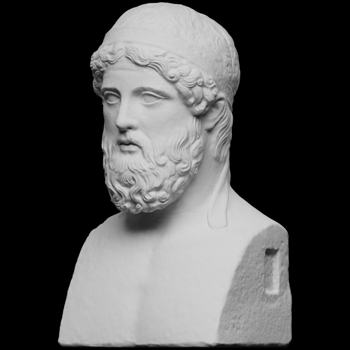 Portrait of a Man on a Herm (known as Anacreon)