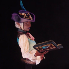 Picture of print of Fantasy Elf Bard Bust