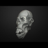 Traditional Scull, Scary Scull,Decor on wall (fridge magnet,decor element,not mask on face) 3D Print Ready STL model image