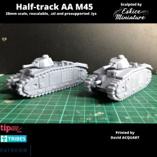 Picture of print of B1Bis tank - French army WW2 - 28mm for wargame
