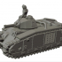 B1Bis tank - French army WW2 - 28mm for wargame image