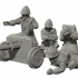 47mm french gun with crew - French army WW2 - 28mm for wargame image
